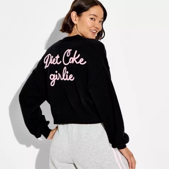 Women's Diet Coke Girlie Graphic Cardigan - Picture 1 of 6